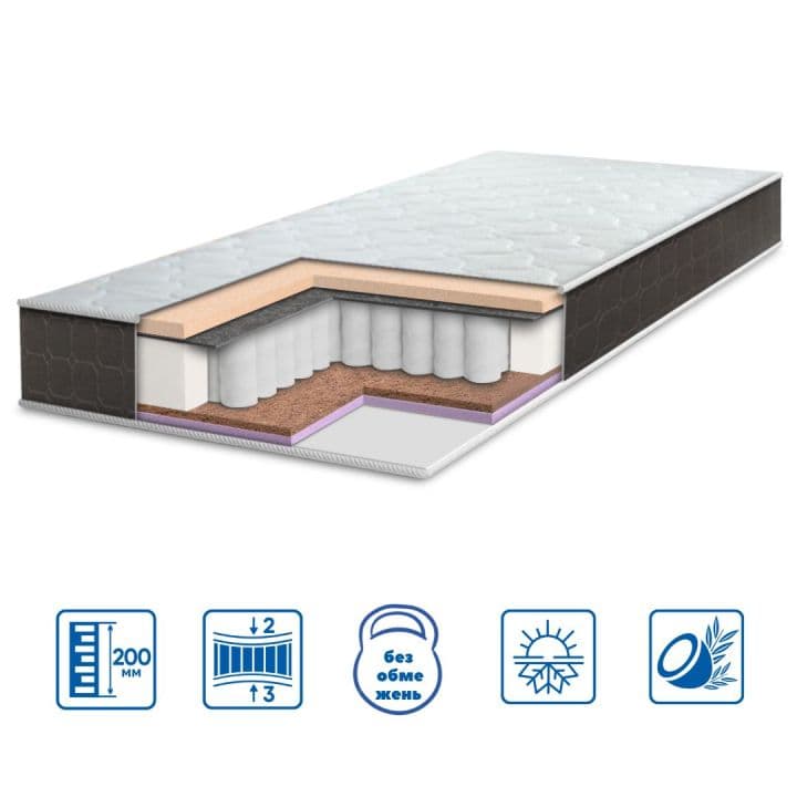 Матрац модель BRAVE "spring memory-cocos"